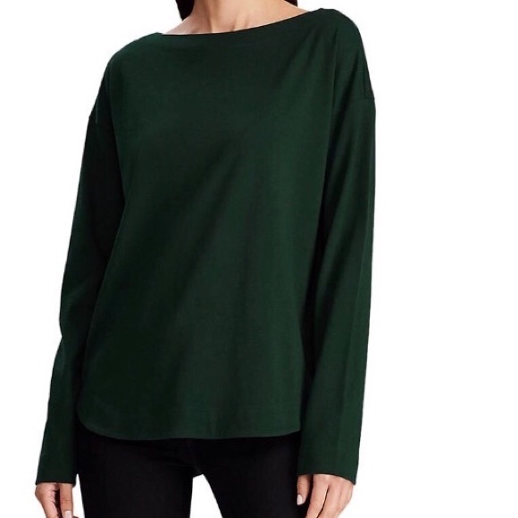 Ralph Lauren Button Trimmed Boatneck Shirt - Picture 3 of 3